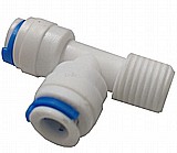 מחבר T - חיבור הברגה 1/4 לחיבורי 6X6 מחבר T - חיבור הברגה 1/4 לחיבורי 6X6